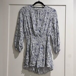 Splendid x Cella Jane Printed Smock Waist Romper